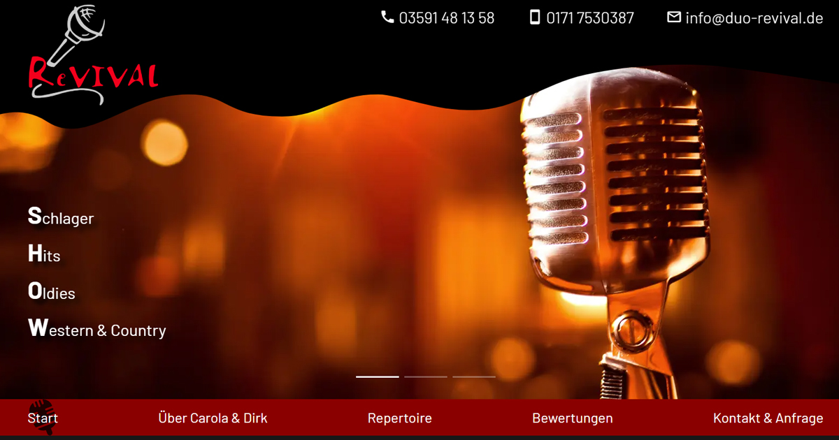 Bild von der Webseite von Duo ReVIVAL